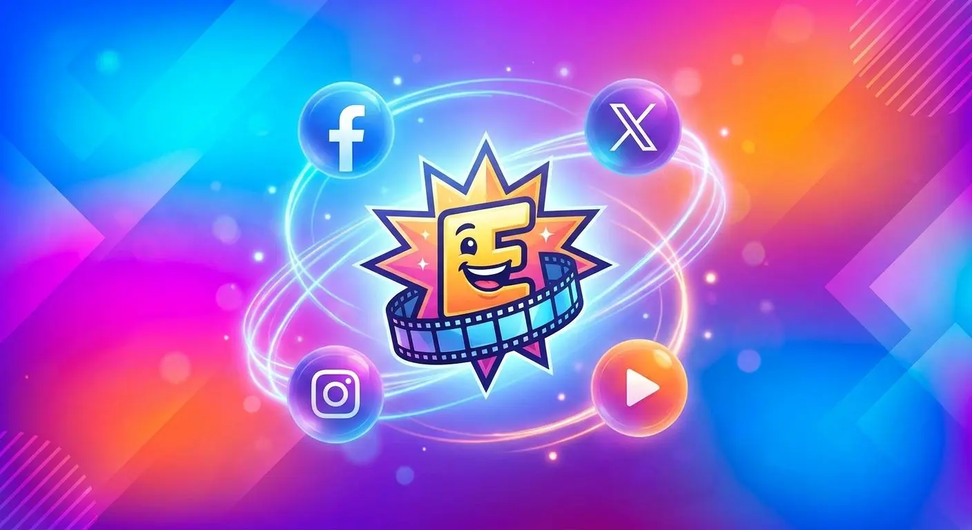 Social media icons with PlayOJO brand themed design