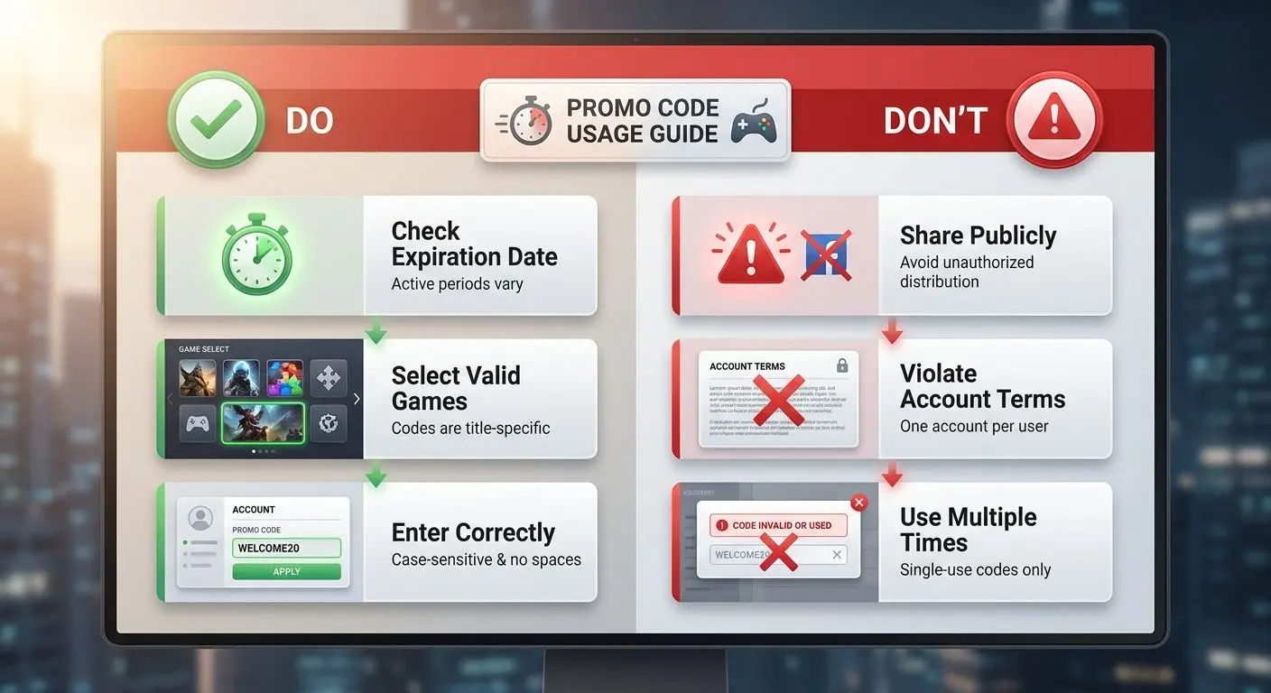 Typical Kicker Code Pitfalls and How to Avoid Them Do and dont infographic for using PlayOJO kicker codes