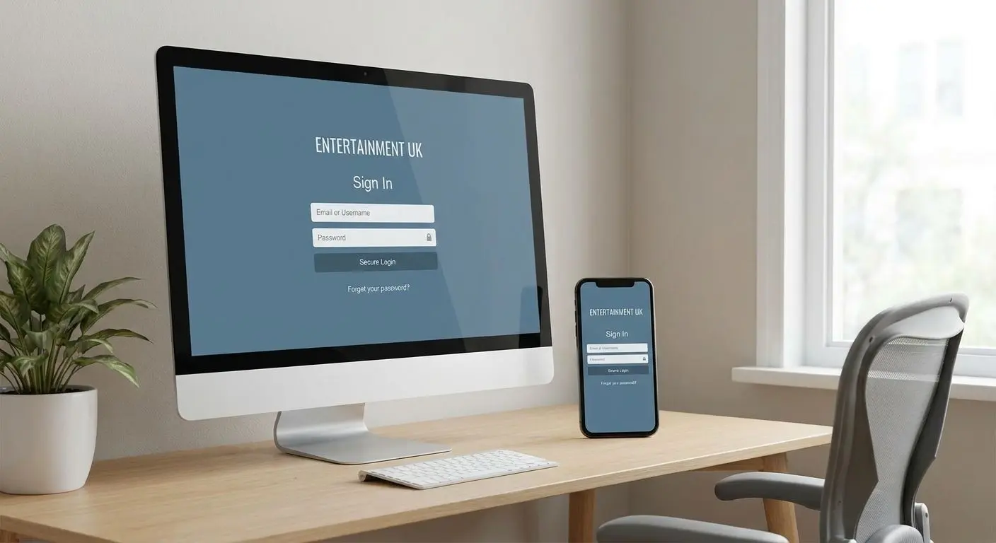 Responsive login form on desktop and mobile devices