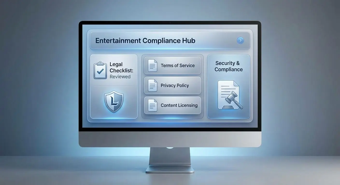 Interface concept showing general rules and account safety information